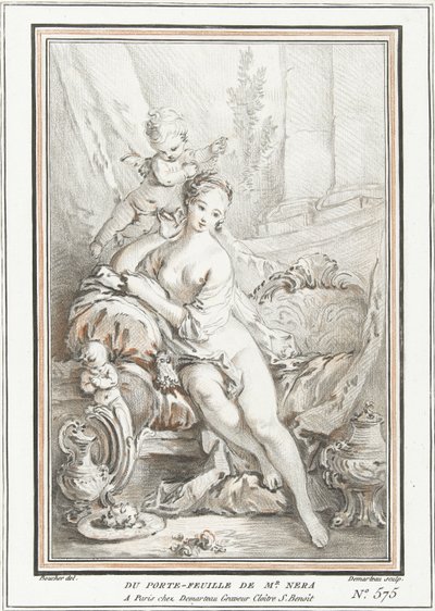 Venus and Cupid by Gilles Demarteau